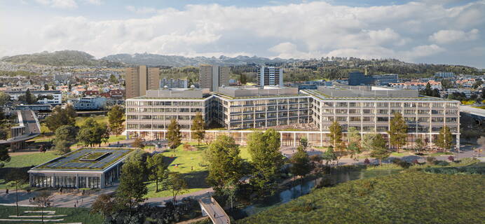 Visualisierung Campus Bern Aussenraum Visualisierung Campus Bern Aussenraum